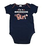 Denver Broncos Girl 's Infant Onesie 18ヶ月ボディースーツサイズ – ネイビーブルー