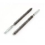 uxcell スチールワイヤーチューブブラシ　6mmオスねじ径　10mmブラシ直径　チューブ　クリーニング　チムニー　2枚