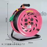 日動工業 抜け止め式コンセントドラム アース付 接地 2P 15A 125V 抜止式 コンセント数:4 長さ30m SVCT3.5×3 NF-E34FN