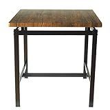 鉄脚 ダイニングテーブル ”GRAIN（グレイン）” テーブル 単品 机 アイアン スチール カフェ ブルックリン インテリア　高さ 高い 75センチ