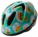 TETE（徳島双輪）　ヘルメット　スプラッシュハート (Splash Heart) はたらく車（ブルーグリーン） XSサイズ（48～52cm）