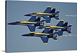 Stocktrekイメージ米国海軍フライトプレミアムシックラップキャンバス壁アート印刷題名のデモンストレーション隊、The Blue Angels 48" x 32" 2324000_24_48x32