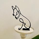 TOMMYFIELD 犬の置物 インテリア 庭 おしゃれ 雑貨 ワイヤーアート かわいい犬 オブジェ (ビーグル) [並行輸入品]