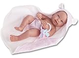 Antonio Juan 16.5" Pipa Vinyl Anatomically Correct Girl Baby Doll in Hooded Towel (Made in Spain) [並