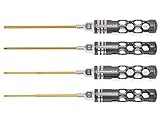 Arrowmax Honeycomb Allen Wrench Set with 4-Teilig 1.5 2.0 2.5 & 3.0 x 120mm [並行輸入品]