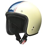 リード工業(LEAD) バイクヘルメット ジェット GRENVER アイボリー/ネイビー フリーサイズ -