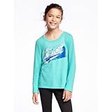オールドネイビー OLD NAVY/ リラックスゴードライグラフィックティ トロピカルプランジ トップス長袖Tシャツ XS (5歳)【並行輸入】
