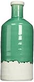 Creative Co-Op Stoneware Vase with Distressed Aqua Finish, Small [並行輸入品]