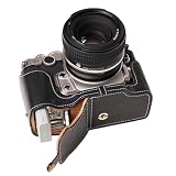 [恵＼イーサン] TP Original Nikon DF 専用 オープナブルタイプ ハンドメイド本革 ボディケース 互換 電池交換便利 底面開閉 ハンドメイド本革ハーフカメラケースバッグカバー (ブラック)