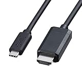 サンワサプライ Type-C-HDMI変換ケーブル(USB Type-Cオス-HDMI オス) 2m ブラック KC-ALCHD20