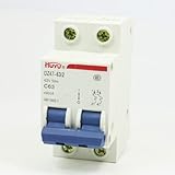 DealMux AC 400V 63Amp 2極2P過負荷保護MCBミニサーキットブレーカ