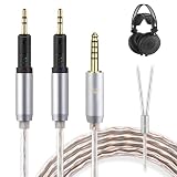 okcsc JBX ヘッドホンケーブル R70X リケーブル イヤホン・ヘッドホン用 Audio-Technica用 ATH-R70X/R70xaに適合 OFC 4芯 ロック機構付き 長さ1.5m 4.4mm