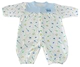30%OFF！！バス総柄☆2ウェイドレスオール☆サックス