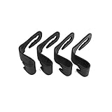 uxcell カーヘッドレストフック プラスチック オートカーコートバッグホルダー 4個入り