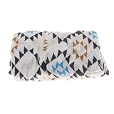 【ノーブランド品】新生児　毛布　おくるみ　ブランケット　コットン　寝具　タオル　綿　モスリン　快適　全10パターン - ＃1