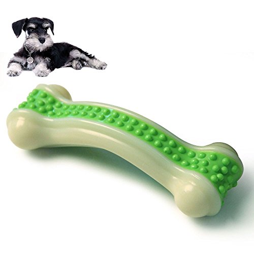 Amakunft ナイロンの骨の子犬の歯の犬の犬のぬいぐるみ Mサイズ