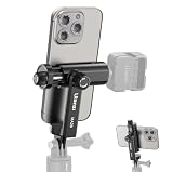 Ulanzi スマホホルダー gopro用マウント スマートフォン用三脚アダプター 360度回転 コールドシュー付き iPhone/Android/マイク/LEDライト/三脚/自撮り棒対応