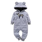 杜屋トヤ　ベビー　新生児服　長袖フード付きロンパース　カバーオール　ボディースーツ　前開き　ジッパー　冷え防止　無地　ルームウェア　かわいい　洋式　秋　冬　カジュアル　遊び　お出かけ　プレゼント　女の