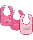 Luvable Friends Drooler Bib with Water Proof Backing, 3 Pack, Pink by Luvable Friends [並行輸入品]