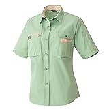 AITOZ アイトス レディース半袖シャツ (春夏用) AZ5317 015 グリーンxライトベージュ 11