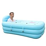 折り畳まれたインフレータブルバスタブシンプルな厚い増加バスルームサウナプラスチックバスルームバスタブアダルトバスバレル洗面器 ( カラー から゜ : 青 )