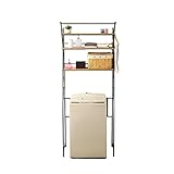 SEMIIW　ランドリーラック　洗濯機上収納 (ブラック) SEMIIW-IW-281964-BK