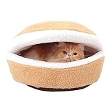 ATAKA キャット ベッド 猫ベッド冬用 子犬 猫用 ドーム型ベッド 小動物 ハウス 冬用 洗える 犬ベッド ふわふわ あったか 高品質 猫ハウス こたつ 保温防寒 猫 寝袋 多機能 2WAY ペット用ベッド おしゃれ 可愛い 犬 猫 ベッド 人気 暖かい 犬用ベッド クッション 猫 あったかベッド 犬 ドーム型 ねこ ハウス キャット ネコ 犬小屋 こたつ ペット ホット ドーム型 滑り止め 犬 マット ペット用品 ハウス ベッドソファ 室内 洗える ふかふか マット モコモコ犬猫 兼用 寒さ対策 小型ペット対応 ペット用品 Mサイズ