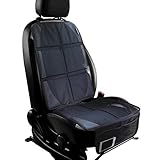 チャイルドシート マットジュニアシート カーシートカバー 車保護シート シートプロテクター クッション 滑り止め コンビ収納ポケット付き