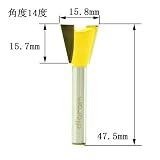 ディグラム dm12738 アリ錐・ルータービット1/4(刃径15.8mm)
