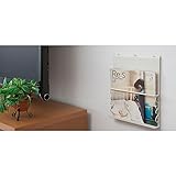 壁掛けマガジンディスプレイ棚（小）　2個セット　（アイボリー）