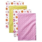 Tiddliwinks Sweet Safari 4pk Receiving Blankets by Kids Line [並行輸入品]