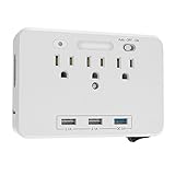 RaiFu スマートソケット コンセント 急速充電器 デュアルUSB 3アウトレット LED ナイトライト センサー ウォールタップ ホーム スクール オフィス用 充電ポート