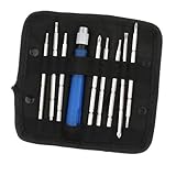 P Prettyia 金属スクリュードライバツールキット　高精度　9IN1　多機能　ドライバーセット　家庭用　修理ツール