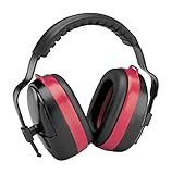 Elvex HB-35 MaxiMuff Ear Muff, Black/Red by Elvex
