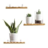 竹製 壁掛けシェルフ 収納ラック 壁面 飾り棚 シンプル モダン ウォールシェルフ リビングに 玄関に 3点セット