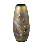 マルヨネ 九谷焼 花器 8.5号花瓶・木立鶴 K4-1298