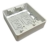 フソー化成 コンセントスイッチボックス 2コ用 ベージュ FCB-2BE