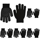 カチボシ レジャー・アウトドア用手袋 のびのびマジック手袋 (ボツ付) #145 黒