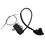 P Prettyia STIHL FS120 FS120R FS200芝刈り機用　点火コイル　ワイヤー　モジュール　交換部品　