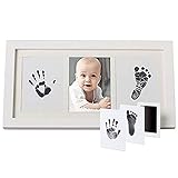 無料プリントインク手と足プリント赤ちゃん子供赤ちゃんクリエイティブフォトフレーム満月年齢フレームフレームセット手と足プリント (サイズ : D)