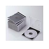 【キャンセル不可】AW14146 ＣＤ／ＤＶＤ用　プラスチックケース（ブラック／１０枚）
