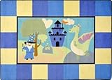 Joy Carpets Kid Essentials Active Play & Juvenile Lil' Wizard Rug Multicolored 5'4 x 7'8 [並行輸入品]