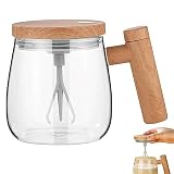 lyanny セルフスターリングカップ 400ML セルフスターリングマグ 自動スターラー付きポータブルコーヒーカップ コーヒー、ミルク、プロテインパウダー用セルフスターリングマグ