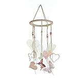 Roser Life Mobiles Handmade Hanging Mobile Pale Pink Butterfly Heart Decor (Pack of 1)【クリスマス】【ツリー】 [