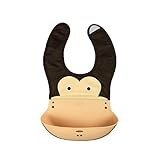 Aigoo 母子用品子供たちは防水シリコーン幼児ビブベビービブポケットの食事をビブ