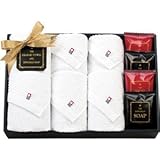 『出産内祝 引越 ご挨拶 内祝 お返し 結婚内祝などに人気の商品』　今治製タオル＆石鹸セット　【のし・包装可】