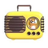 ulafbwur 小型Bluetoothスピーカー 素敵なUSB充電スーツケース型 クリアサウンド ミニラウドスピーカー オフィス用ラウドスピーカースピーカー用 Bluetooth用