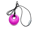 Itzy Ritzy Teething Happens Silicone Jewelry Baby Teething Pendant Necklace Circle, Pink by Itzy Rit