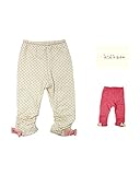 【子供服】 kids zoo (キッズズー) リボン付ラメ裏毛・水玉柄レギンス 70cm～95cm W65012