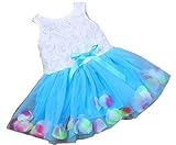 Honey baby ひらひら ベビー キッズ 子供用 ワンピース ドレス ガールズ フォーマル ワンピース フラワードレス　可愛い リボン付き 花柄 写真を撮る　発表会 結婚式 入園式 演奏会　パー